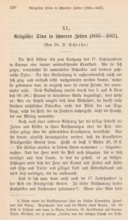 526-546 Religiöser Sinn in schweren Zeiten (1665-1667)