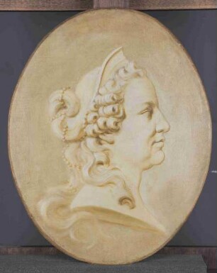 Kurfürstin Elisabeth Auguste von Pfalz-Sulzbach (1721-1794), Grisaillebildnis, Pendant zu BSTG_02911