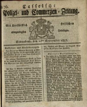 Nr. 76, Sonnabend, den 20sten September 1817