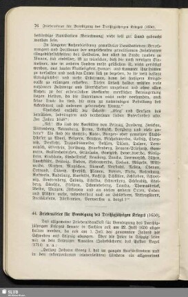 44. Friedensfeier für Beendigung der Dreißigjährigen Krieges (1650)