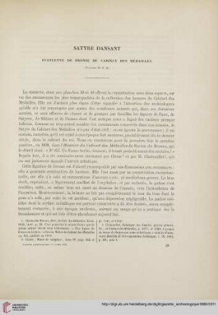11: Satyre dansant : statuette de bronze du Cabinet des Médailles