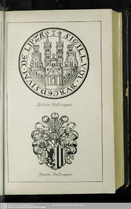 Aeltestes Stadtwappen. Neueres Stadtwappen