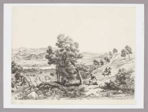 Flachland von Olympia, Blatt 5 der Folge "Griechenlandreise"
