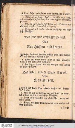 Von den Hüften und Lenden
