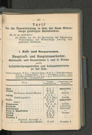 Hauptzoll- und Hauptsteuerämter, [...]