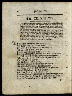 Cap. XII. XIII. XIV.