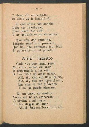 Amor ingrato