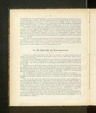 VI. Die Bibliothek und Kartensammlung.