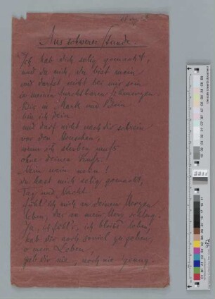 Gedicht an Ida Dehmel
