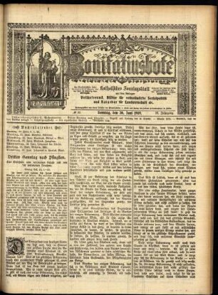 Erste Ausgabe vom Sonntag, den 20. Juni 1909.