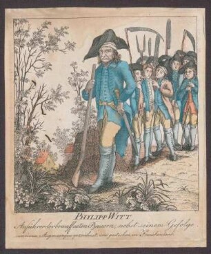 Bauernführer Philipp Witt im Kampf gegen die Franzosen 1796