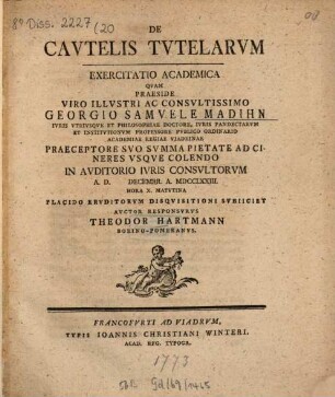 De cautelis tutelarum