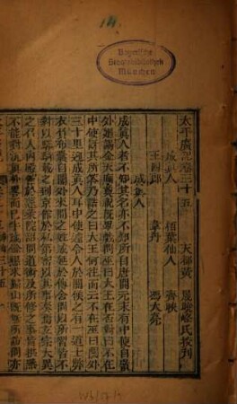 Taiping guang ji : zheng wen 500 juan, 40 ce, 10 han, mu lu 10 juan, 2