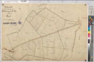 Klotingen (Welver), Zusammenlegung Klotingen, Urkarte II Flur 1