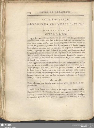 Troisième Partie. Mécanique Des Corps Fluides