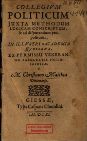 Collegium Politicum, 2