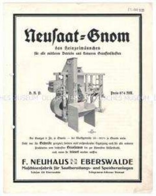 Getreidereinigungsmaschine "Neusaat-Gnom"