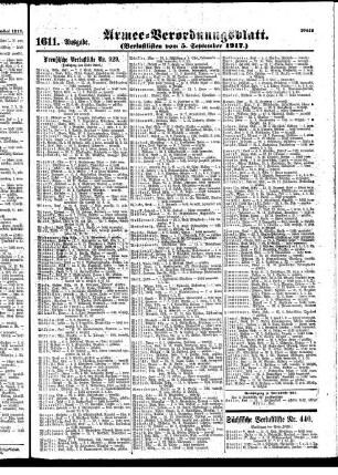 1611. Ausgabe. Mittwoch, 5. September 1917