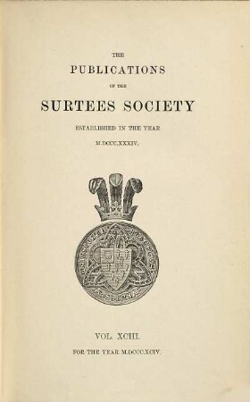 The records of the merchant adventurers of Newcastle-upon-Tyne, 1