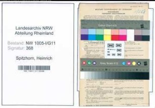 Entnazifizierung Heinrich Spitzhorn , geb. 23.10.1897 (Friseur)