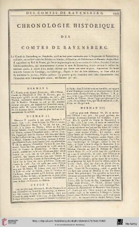 Chronologie historique des comtes de Ravensberg