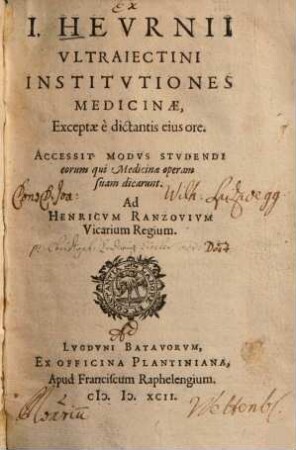 Institutiones medicinae