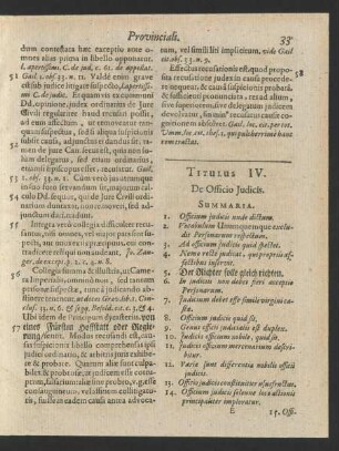 Titulus IV. De Officio Judicis.