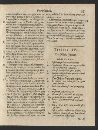 Titulus IV. De Officio Judicis.