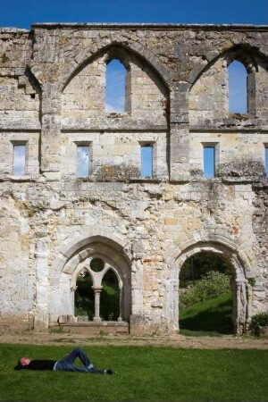 Frankreich. Haute Normandie. Eure. Abbaye de Mortemer. Zisterzienser Abtei 12 und 13 Jahrhundert