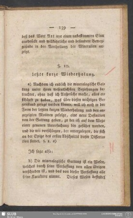 §. 10. Letzte kurze Wiederholung