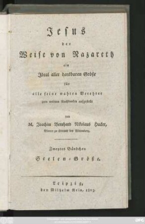 Bändchen 2: Seelen-Größe