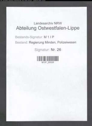 Angelegenheiten der staatlichen Schutzpolizei, Allgemeines, Band 4
