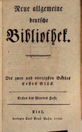 Neue allgemeine deutsche Bibliothek. 42, 42. 1799