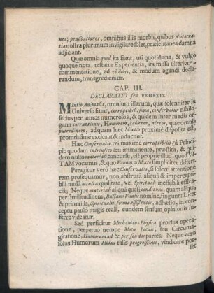 Cap. III. Declaratio seu [...].