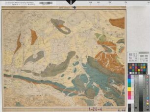 Rheinprovinz Westfalen (Provinz) geologische Karte der Rheinprovinz und der Provinz Westfalen auf Grundlage der v. Dechenschen Geologischen Karte und der Königlichen Generalstabs Karte 4. Sektion Minden