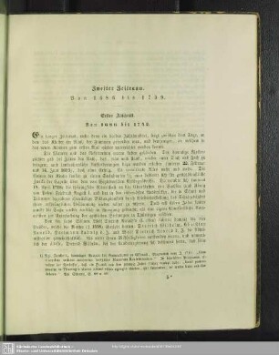 Zweiter Zeitraum von 1686 bis 1799