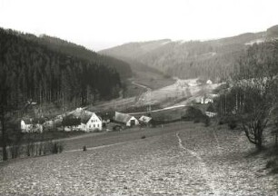 Breitenau-Oelsengrund Krs. Pirna. Hammergut. Blick das Gottleubatal abwärts, nach Nord