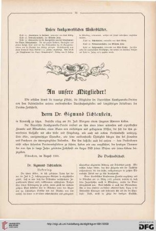 Nachruf Dr. Sigmund Lichtenstein