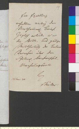 Brief von Müller, Friedrich Theodor Adam Heinrich von an Goethe, Johann Wolfgang von