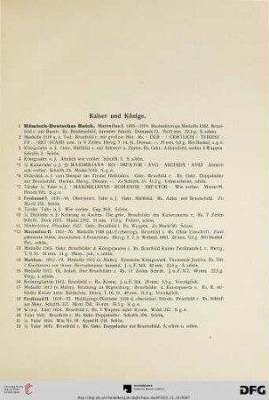 Kaiser und Könige (Nr. 1-218)