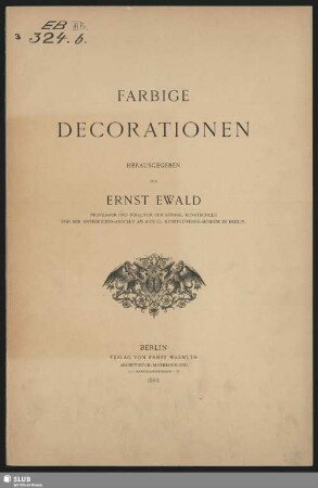 [1]: Farbige Decorationen : vom XV - XIX Jahrhundert