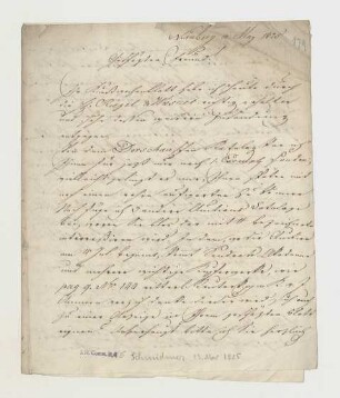 Brief von Johann Lorenz Schmidmer an Joseph Heller