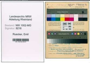 Entnazifizierung Emil Ruecker , geb. 26.08.1900 (Ingenieur)
