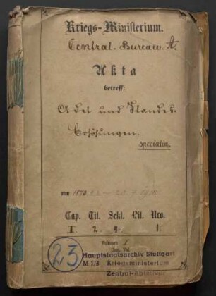 Erhebungen in den Adelsstand, Standeserhöhungen und Namensänderungen von Offizieren