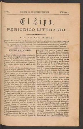 1877,1,11: año 1, número 11 (18 de octubre de 1877)