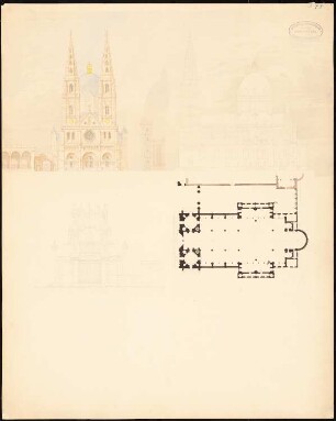 Berliner Dom: Grundriss, Ansichten