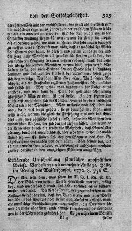 Erklärende Umschreibung sämtlicher apostolischer Briefe. 2.verb.Aufl.