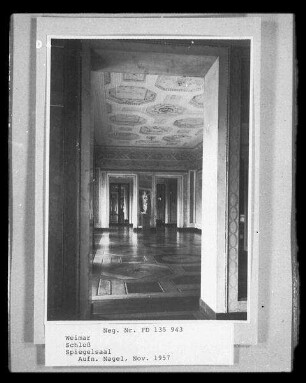 Weimar, Spiegelsaal im Schloss