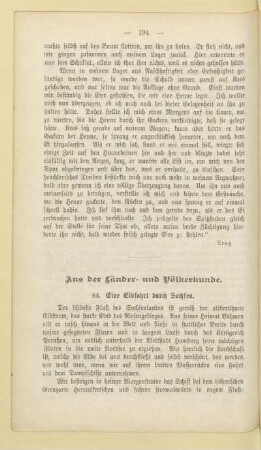 Aus der Länder- und Völkerkunde