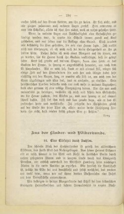 Aus der Länder- und Völkerkunde